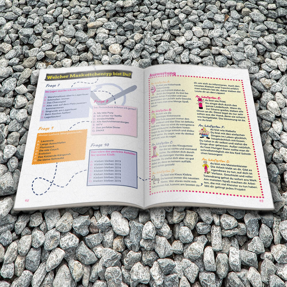 Kleben Bleiben Programmheft Innenseite